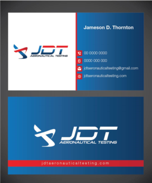 Business Card Design by Isnah Logo for JDT Aeronautical Testing | Design: #11909441