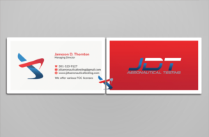 Business Card Design by HMK for JDT Aeronautical Testing | Design: #11911583