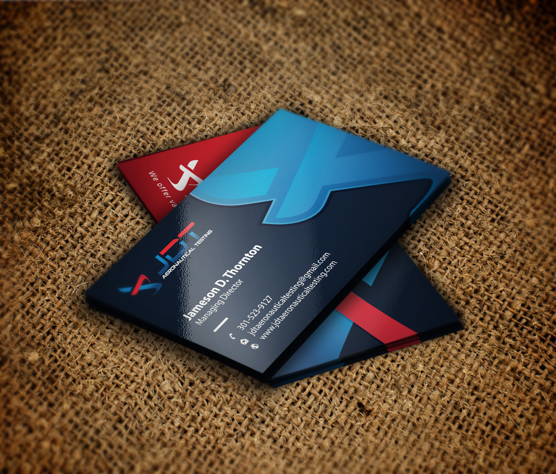 Business Card Design by yellowpixell for JDT Aeronautical Testing | Design #11972693