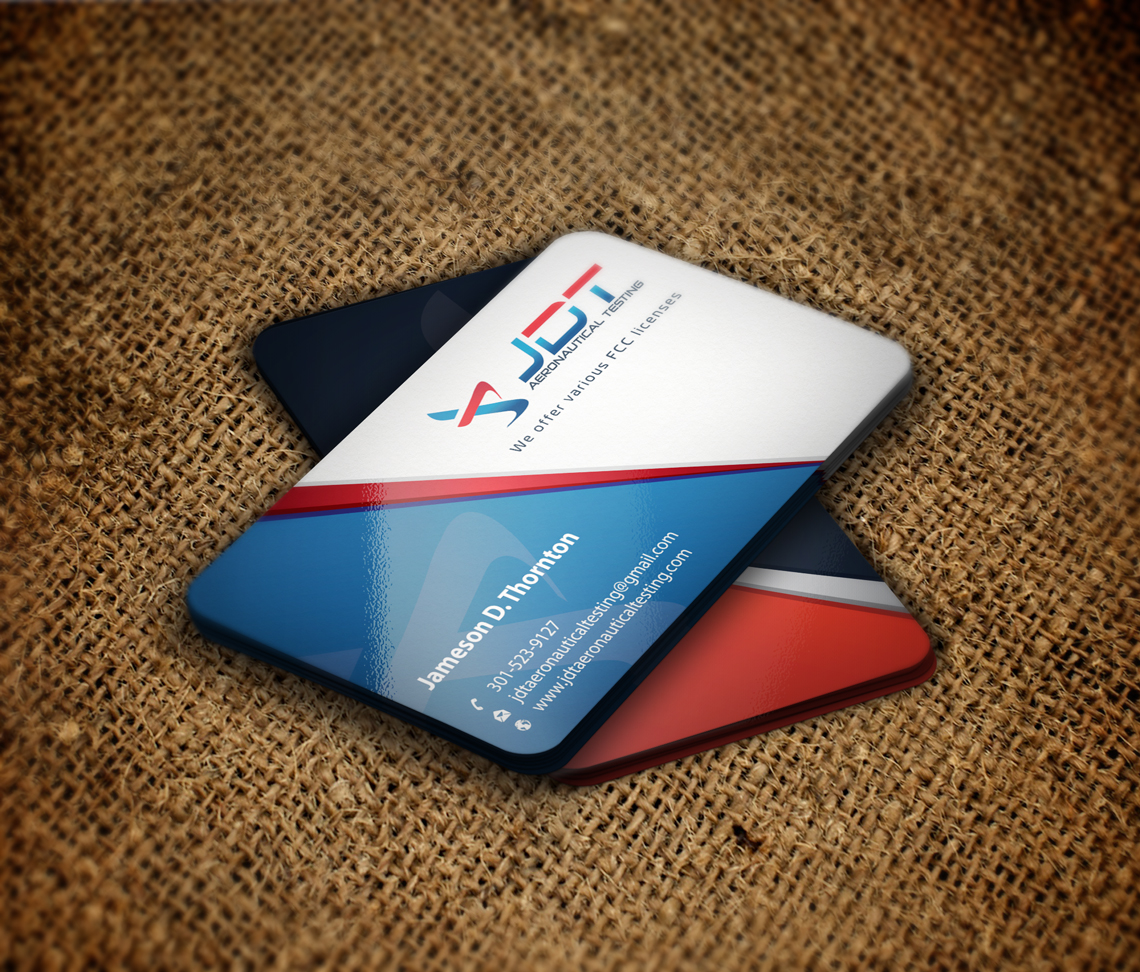 Diseño de Tarjeta de Presentación por yellowpixell para JDT Aeronautical Testing | Diseño #11972704