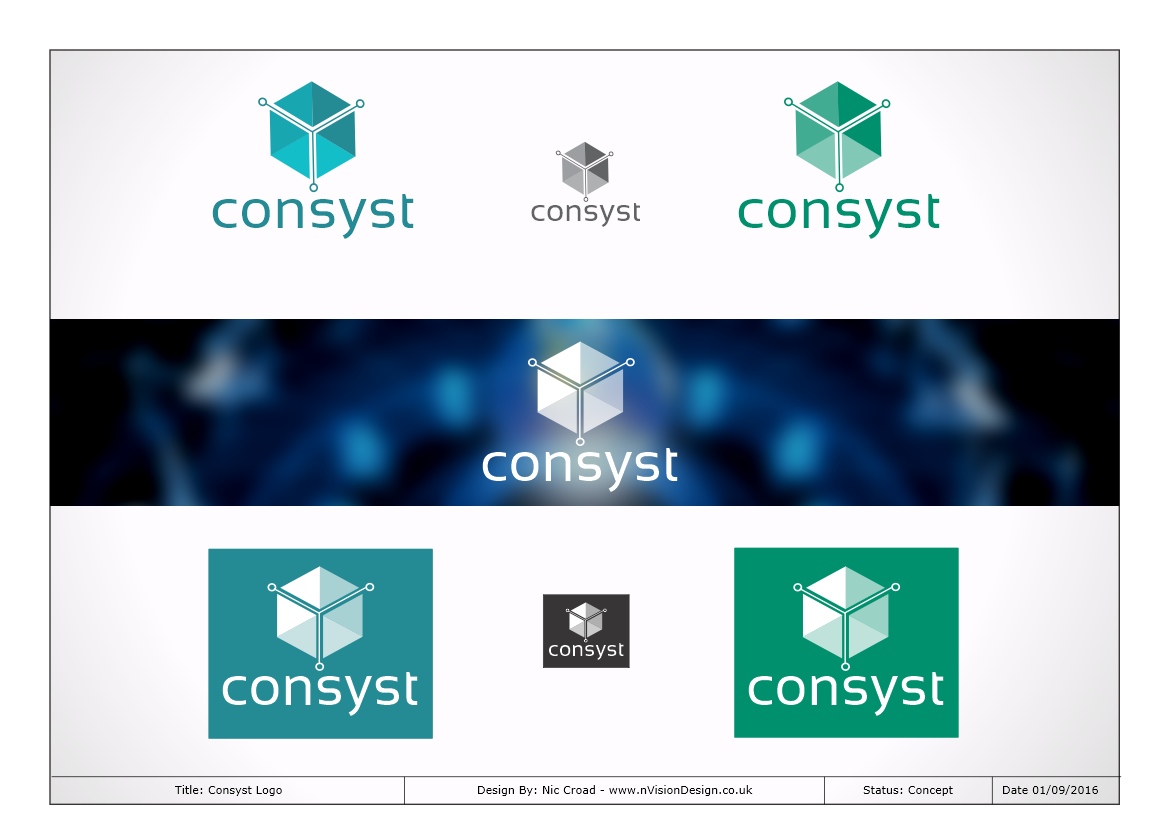 Logo Design by nvisiondesign.co.uk for Consyst Limited | Design #11938000