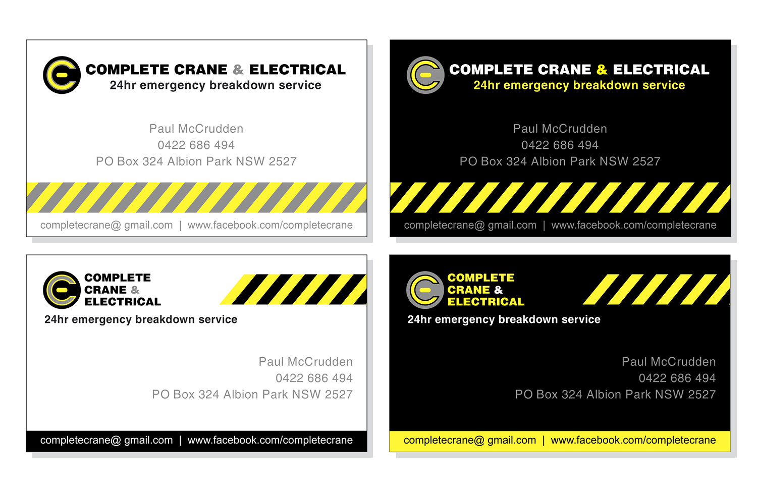 Logo-Design von Beedesign für Complete Crane & Electrical  | Design #11987048