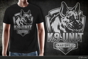 Screen Print Company Needs K9 Unit Design | Diseño de Camiseta por gekgrfx