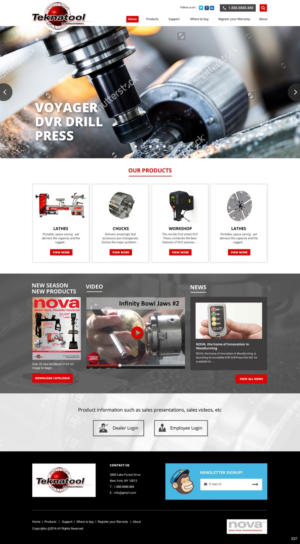 Wordpress Design by pb for Teknatool USA Inc  | Design: #11952830