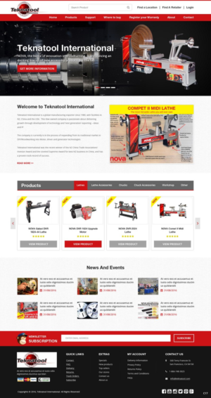 Wordpress Design by pb for Teknatool USA Inc  | Design: #11952831