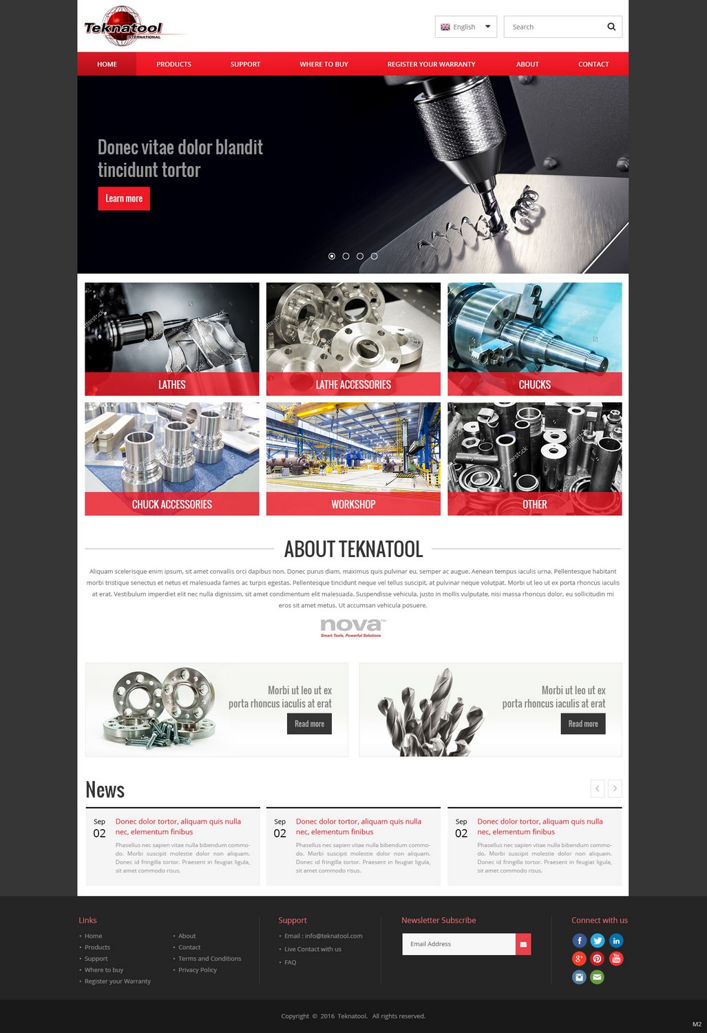 Wordpress Design by pb for Teknatool USA Inc  | Design #11952833