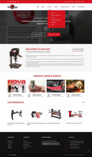 Wordpress Design by pb for Teknatool USA Inc  | Design: #11952842