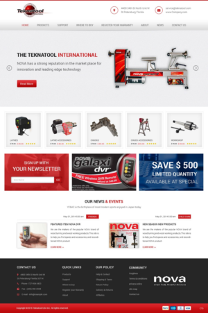 Wordpress Design by pb for Teknatool USA Inc  | Design: #11952844