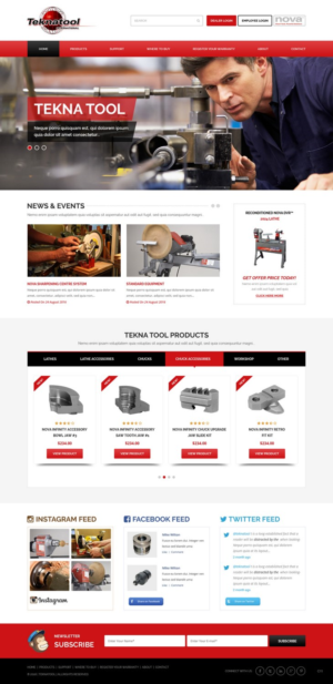 Wordpress Design by pb for Teknatool USA Inc  | Design: #11952845