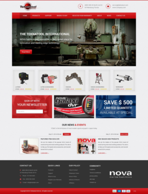 Wordpress Design by pb for Teknatool USA Inc  | Design: #11952846
