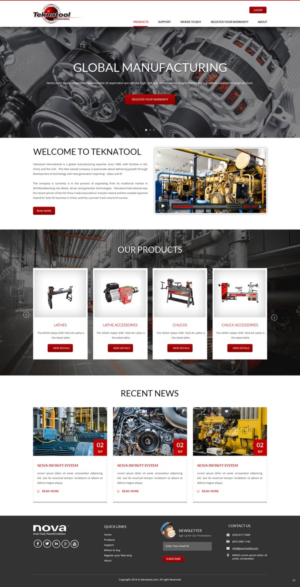 Wordpress Design by pb for Teknatool USA Inc  | Design: #11952853