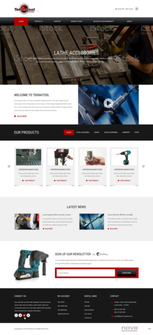 Wordpress Design by pb for Teknatool USA Inc  | Design: #11952858