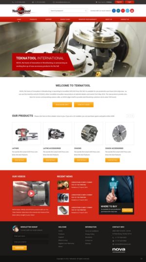 Wordpress Design by pb for Teknatool USA Inc  | Design: #11954394