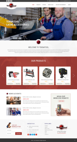 Wordpress Design by pb for Teknatool USA Inc  | Design: #11963691