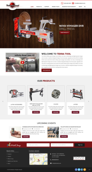 Wordpress Design by pb for Teknatool USA Inc  | Design: #11963692