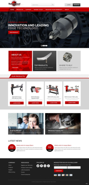 Wordpress Design by pb for Teknatool USA Inc  | Design: #11963694
