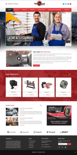 Wordpress Design by pb for Teknatool USA Inc  | Design: #11963695