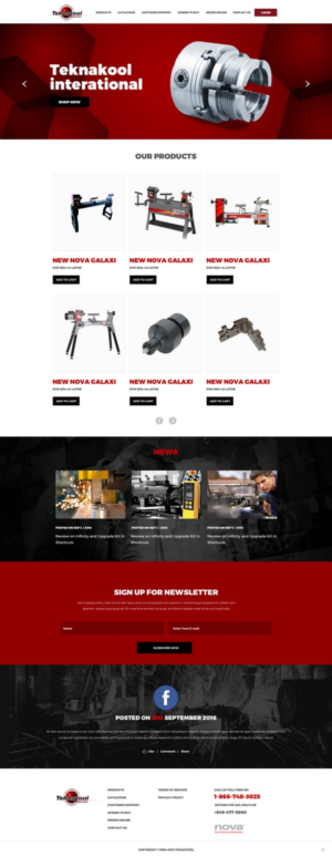 Wordpress Design by pb for Teknatool USA Inc  | Design: #11963699