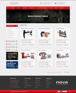 Wordpress Design by pb for Teknatool USA Inc  | Design: #12063327