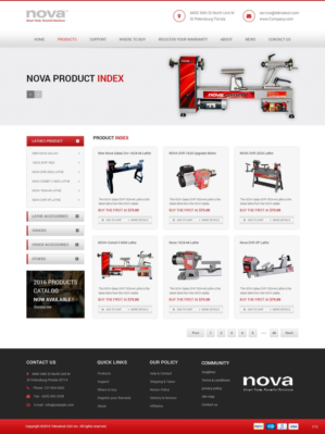 Wordpress Design by pb for Teknatool USA Inc  | Design: #12063328