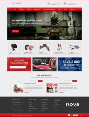Wordpress Design by pb for Teknatool USA Inc  | Design: #12063329