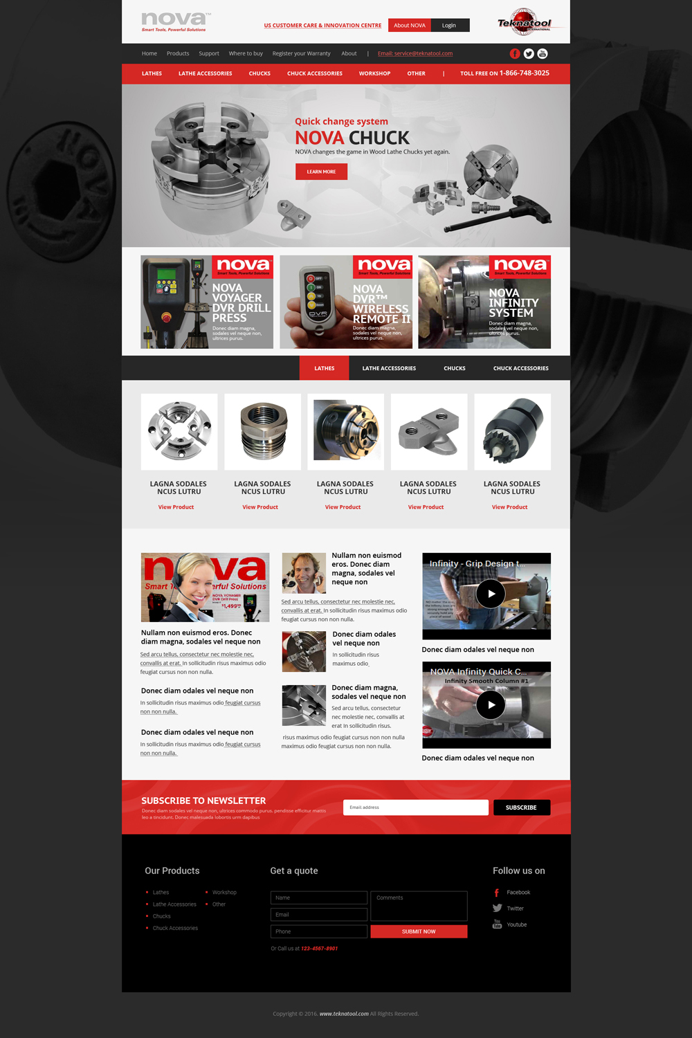 Wordpress Design by Kreative Fingers for Teknatool USA Inc  | Design: #11980414