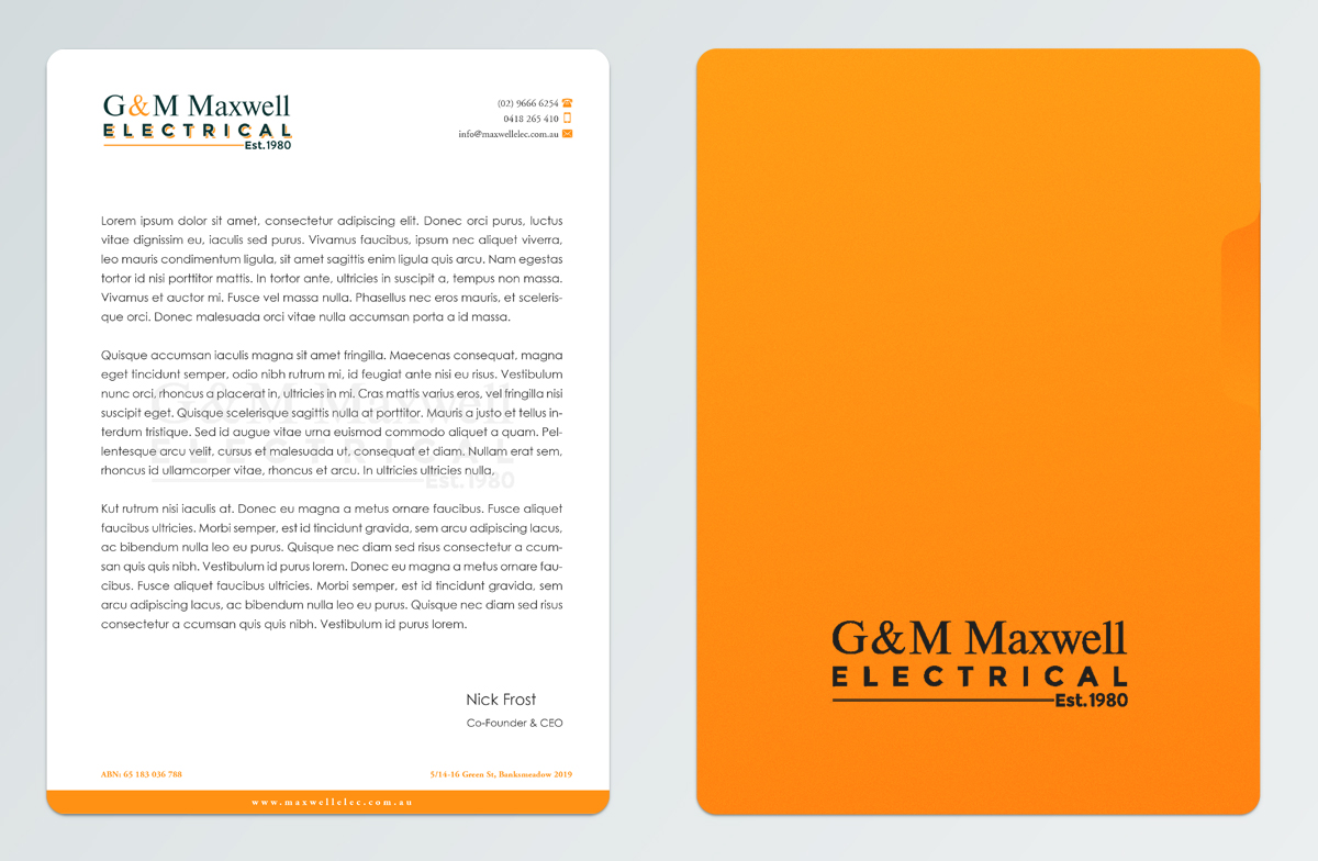 Letterhead Design by Pointless Pixels India for this project | Design #11908404