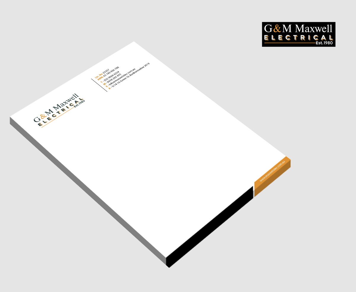 Letterhead Design by Sarmishtha Chattopadhyay_loginchange for this project | Design #11908918