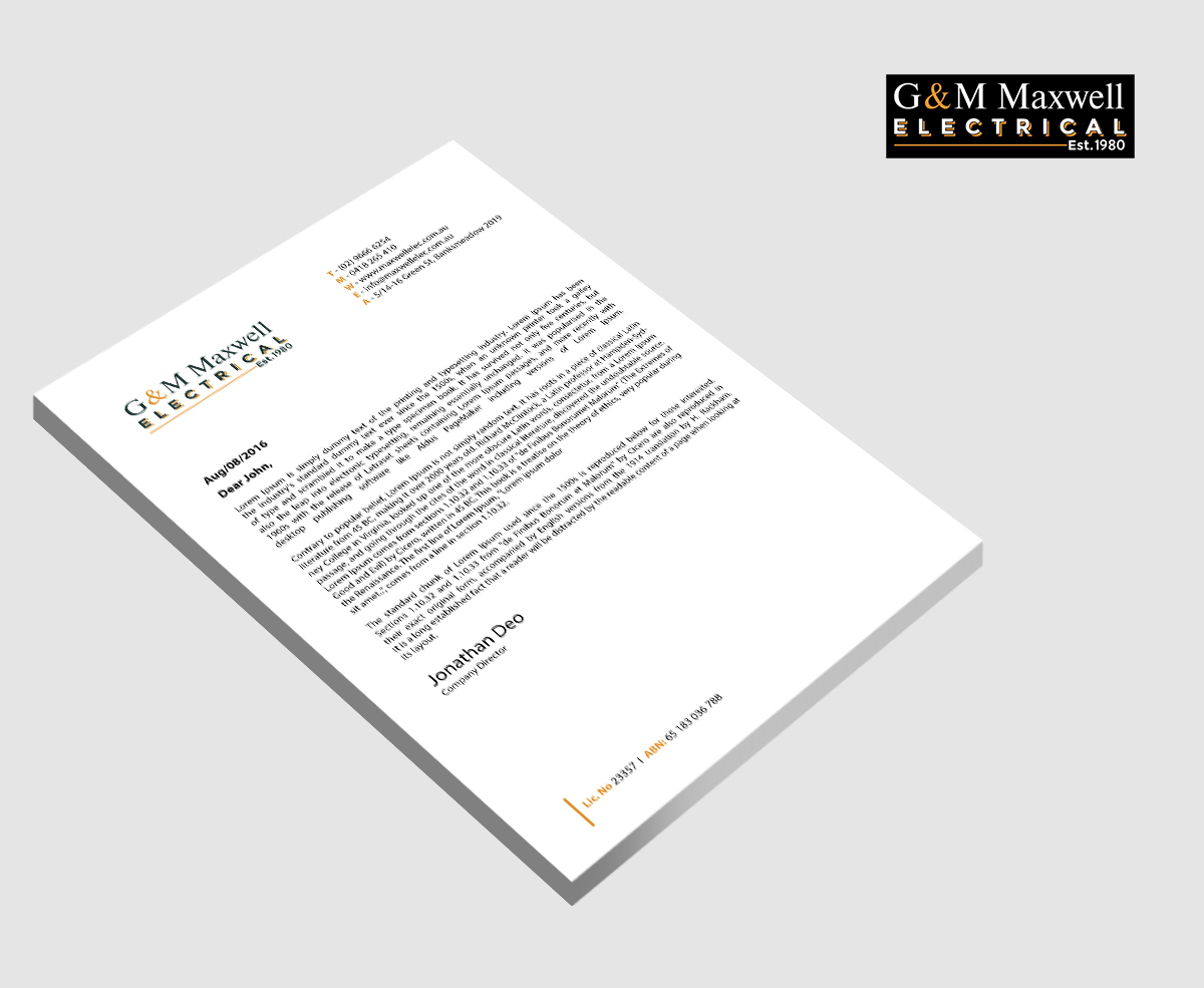 Letterhead Design by Sarmishtha Chattopadhyay_loginchange for this project | Design #11909259