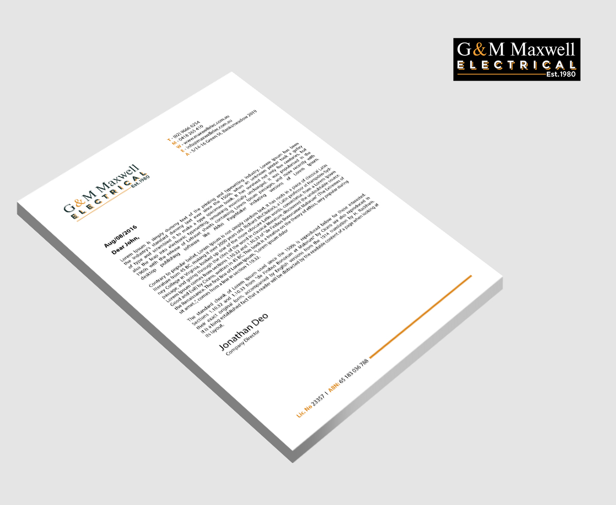 Letterhead Design by Sarmishtha Chattopadhyay_loginchange for this project | Design #11909291