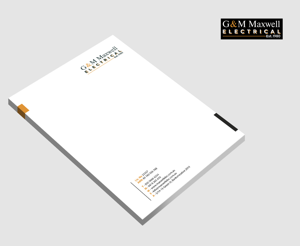 Letterhead Design by Sarmishtha Chattopadhyay_loginchange for this project | Design #11919349