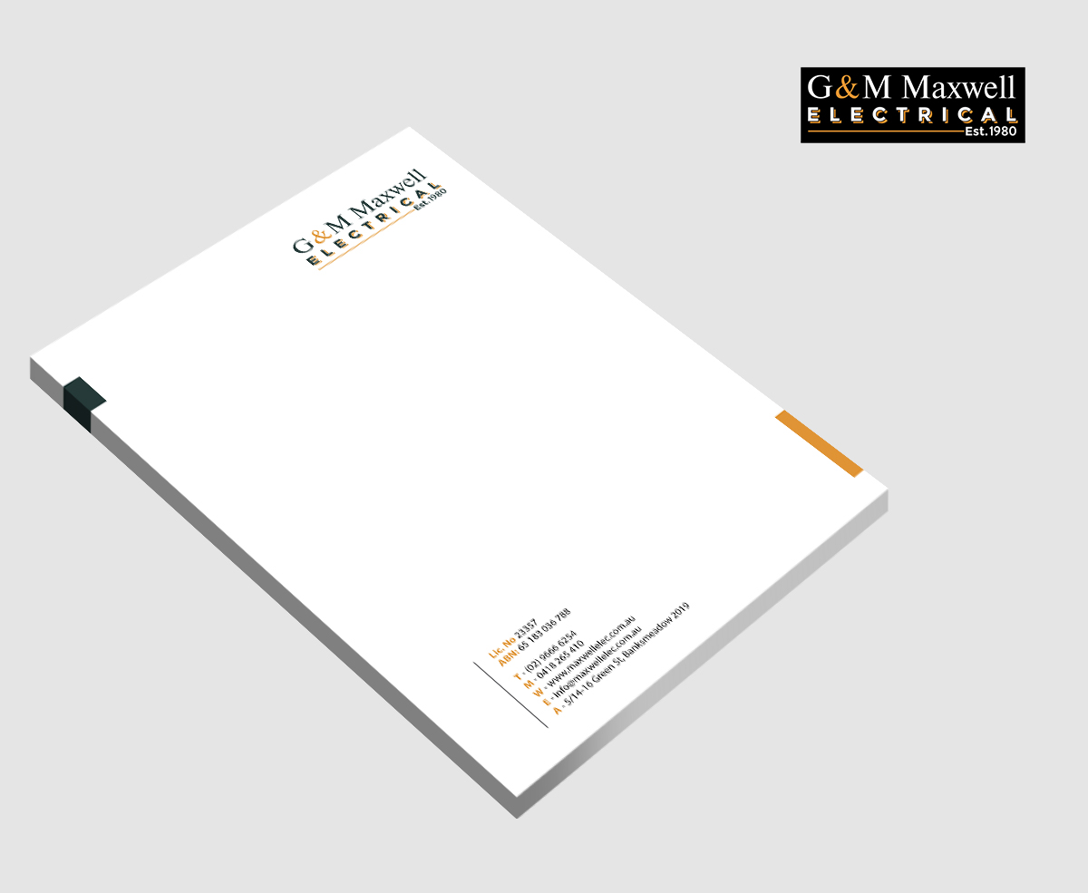 Letterhead Design by Sarmishtha Chattopadhyay_loginchange for this project | Design #11919377