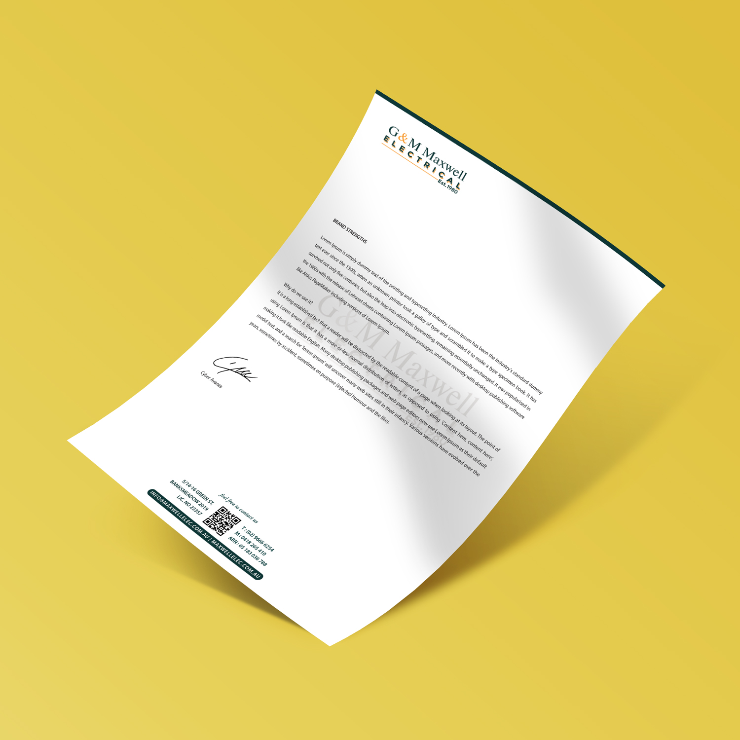 Diseño de Membrete por Hsi Graphics para este proyecto | Diseño #11964975