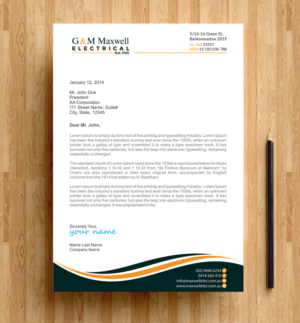 Letterhead Design by alpesh9520 for this project | Design: #11907290
