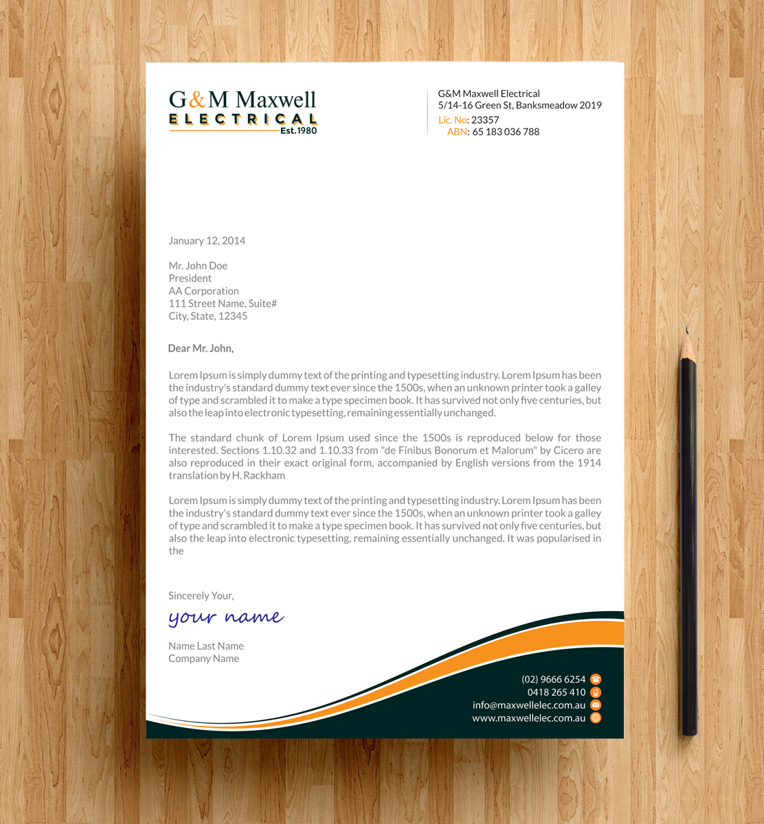 Letterhead Design by alpesh9520 for this project | Design #11908992