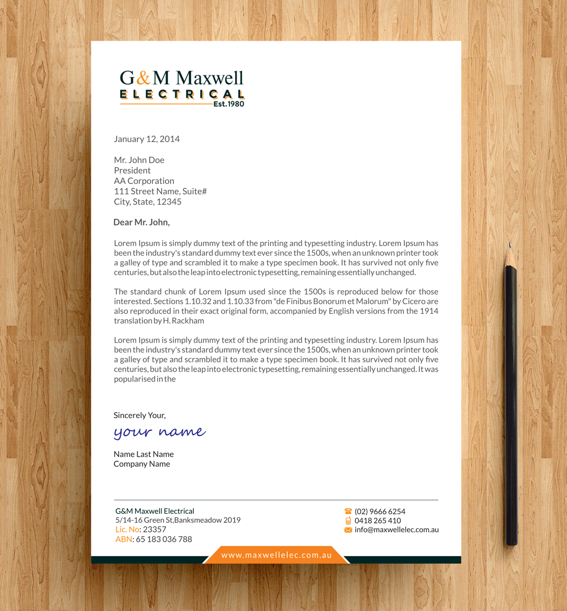 Letterhead Design by alpesh9520 for this project | Design #11921485