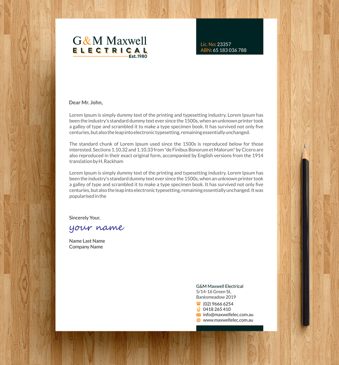 Letterhead Design by alpesh9520 for this project | Design #11921486