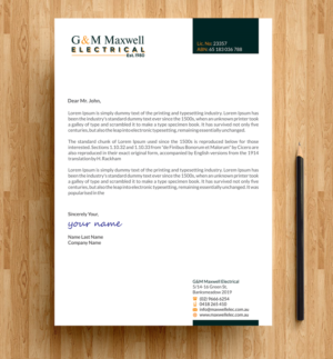 Letterhead Design by alpesh9520 for this project | Design: #11921486
