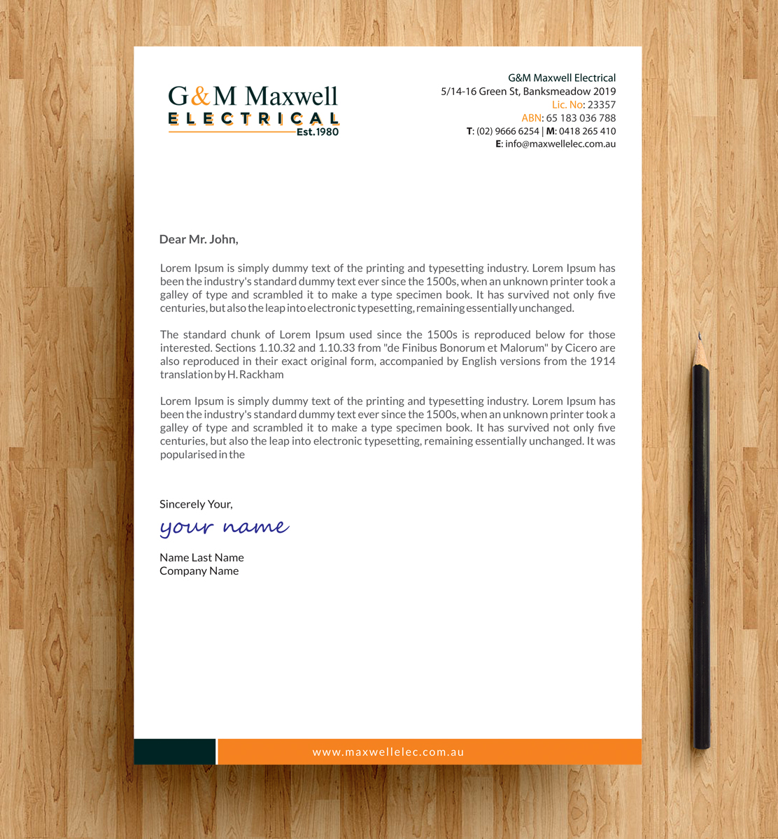 Letterhead Design by alpesh9520 for this project | Design #11921488