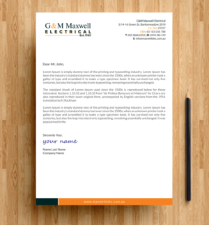 Letterhead Design by alpesh9520 for this project | Design: #11921488