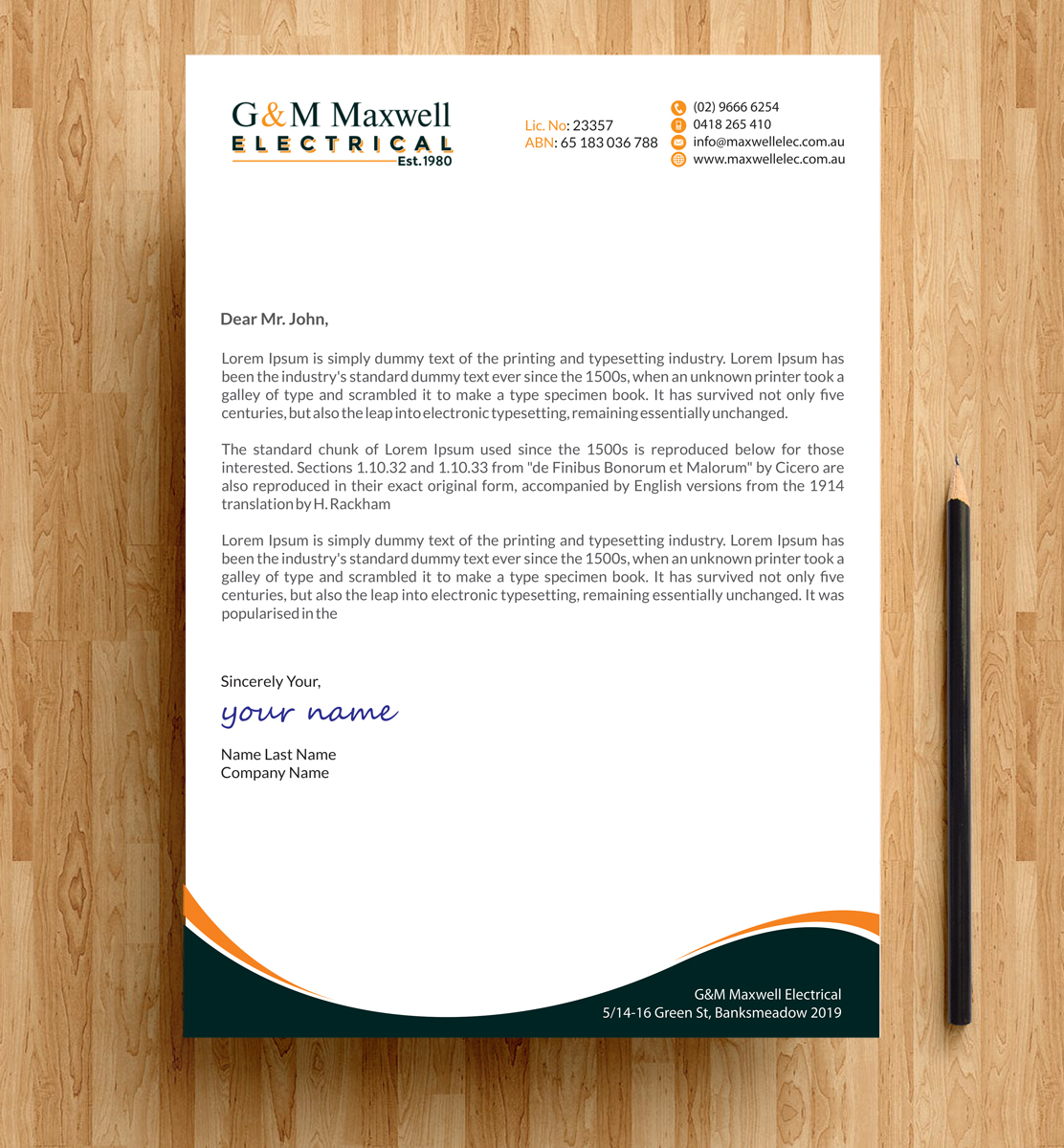 Letterhead Design by alpesh9520 for this project | Design #11921489