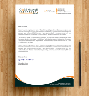 Letterhead Design by alpesh9520 for this project | Design: #11921489