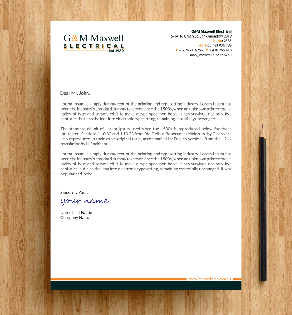 Letterhead Design by alpesh9520 for this project | Design #11921514