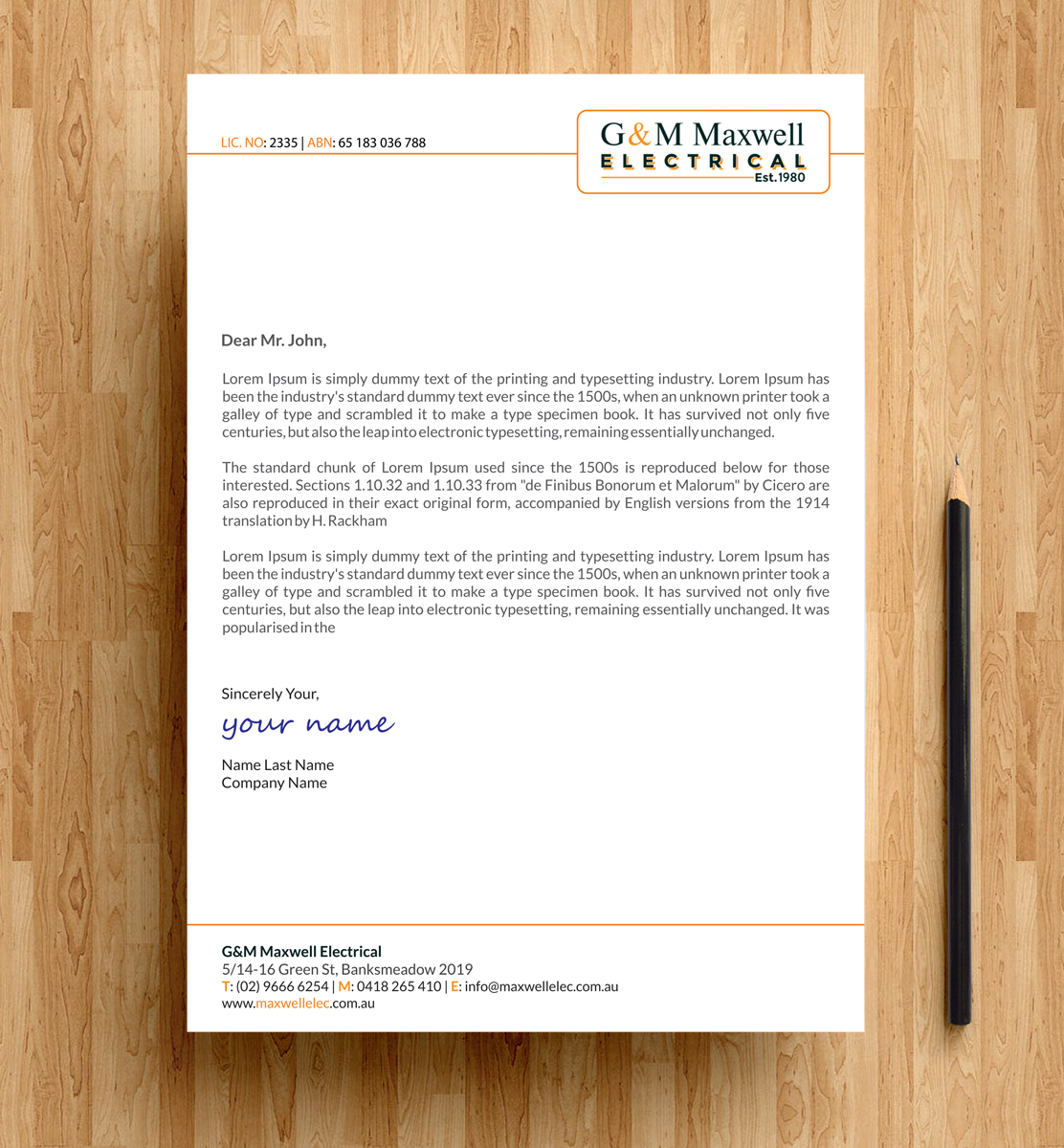 Letterhead Design by alpesh9520 for this project | Design #11921516