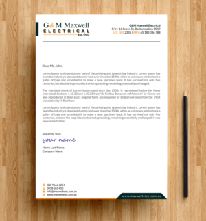 Letterhead Design by alpesh9520 for this project | Design: #11921518