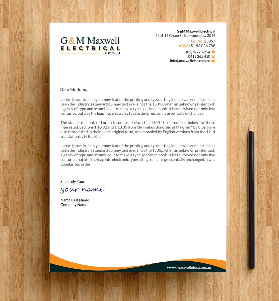 Letterhead Design by alpesh9520 for this project | Design #11940649