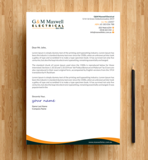 Letterhead Design by alpesh9520 for this project | Design: #11940649