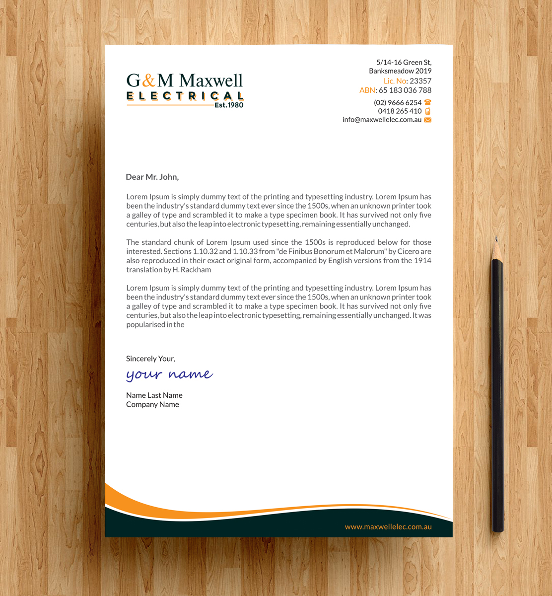 Letterhead Design by alpesh9520 for this project | Design #11940650