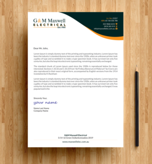 Letterhead Design by alpesh9520 for this project | Design: #11940653