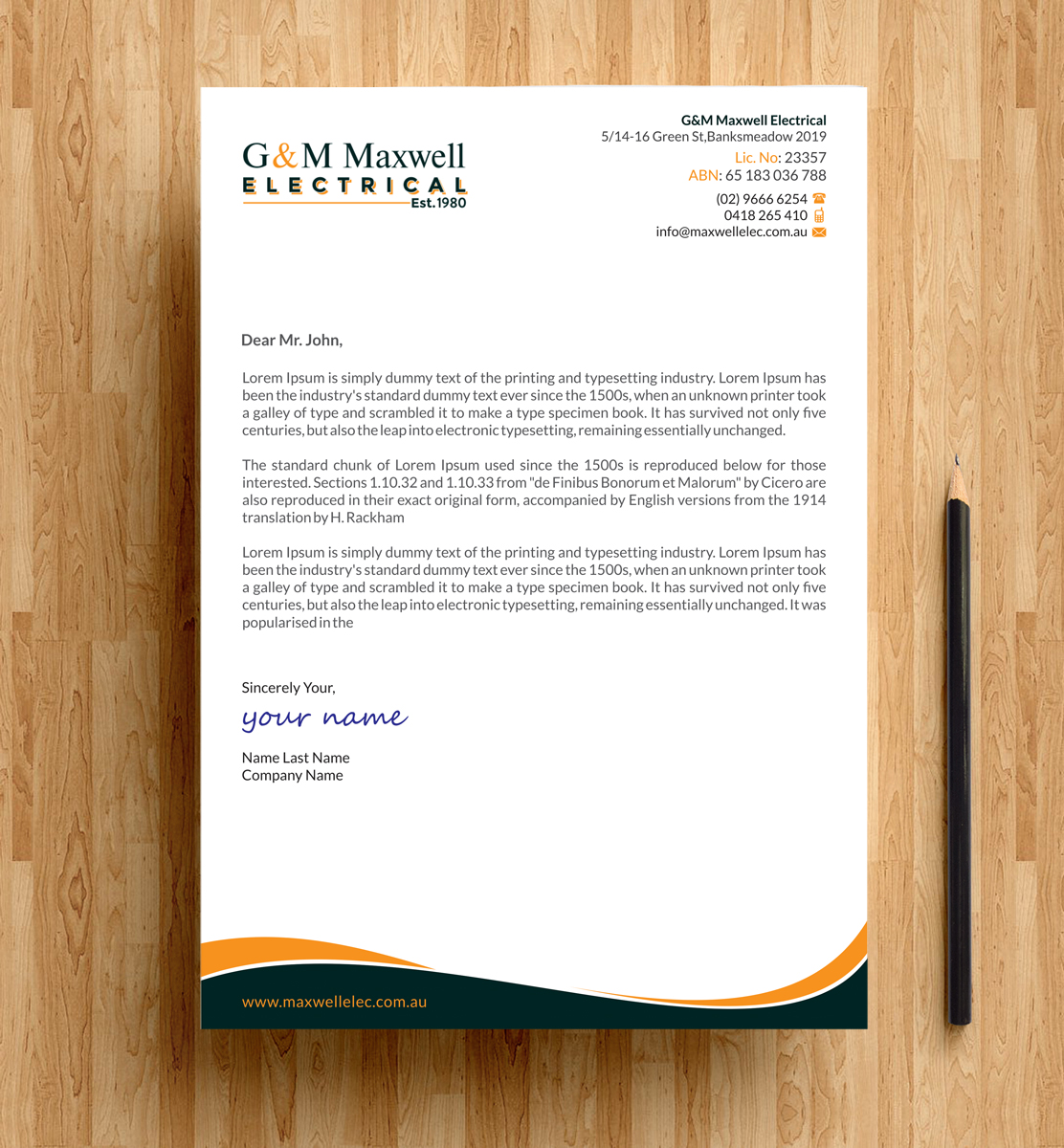 Letterhead Design by alpesh9520 for this project | Design #11940681